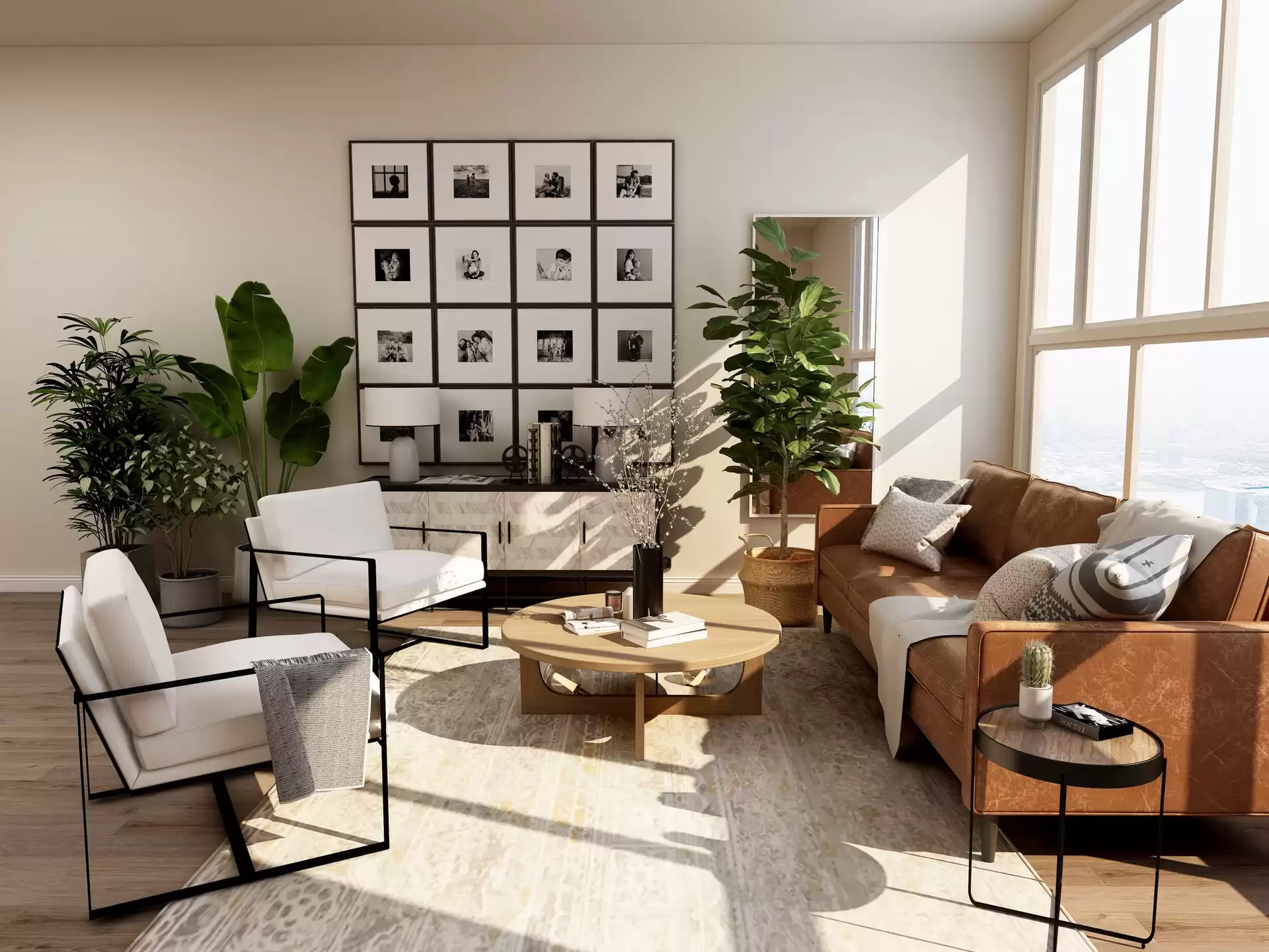 furniture in a modern living room